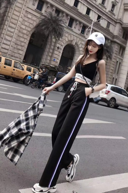 玲玲 休闲裤拍摄 运动裤拍摄 校服裤拍摄 阔腿裤拍摄
